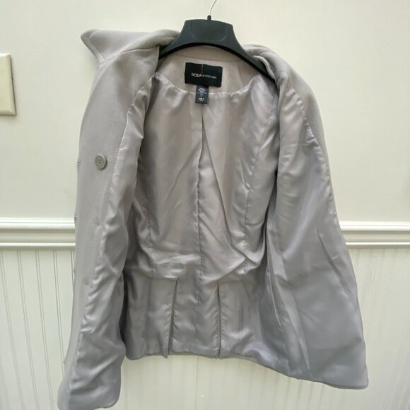 Victoria's Secret Wool Pea coat Size Large Gray Moda International - Picture 7 of 8